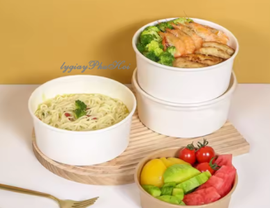 Tô giấy trắng 600ml